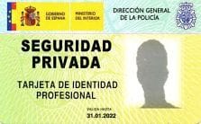 Tarjeta de seguridad privada